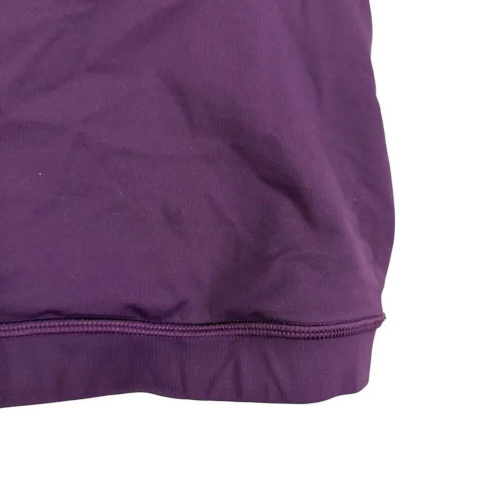 Lululemon Purple Sports Bra Womens Workout Gym Strappy Criss Cross Back Top sz 6